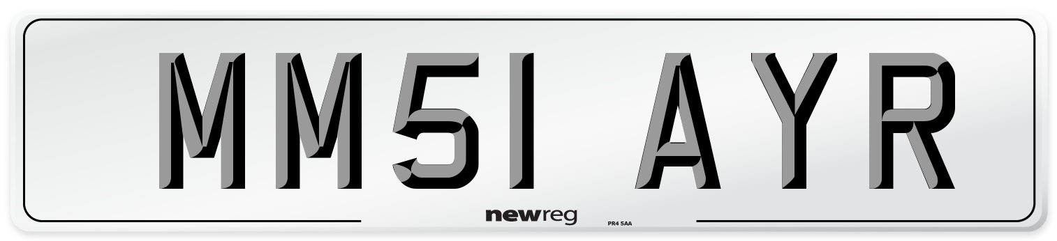 MM51 AYR Number Plate from New Reg